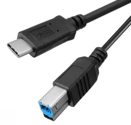 USB-C 3.1 naar USB-B 3.0 Printerkabel 1,0m