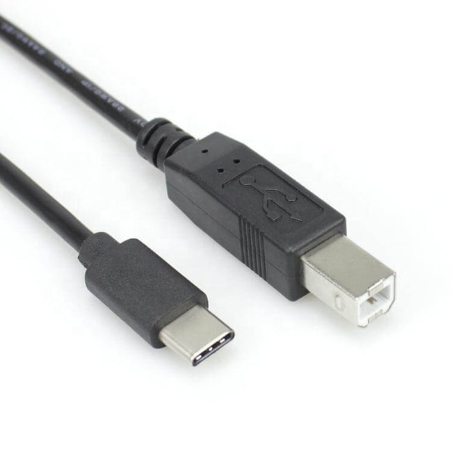 USB-C 2.0 naar USB-B 2.0 Printerkabel Zwart 1m | Basic USB-C naar USB-B 2.0 Kabel
