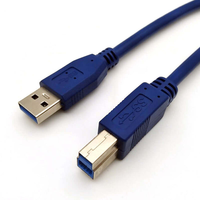USB-A 3.0 naar USB-B 3.0 Printerkabel Blauw in verschillende afmetingen | USB-A naar USB-B 3.0