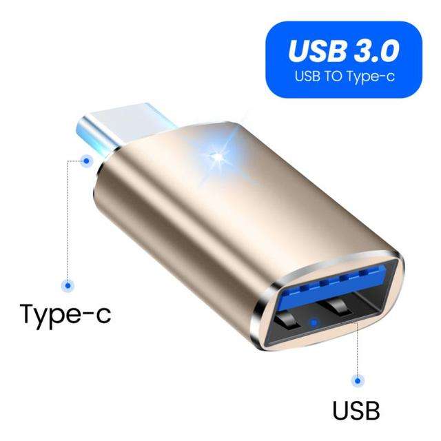 USB-C naar USB-A 3.0 OTG (On The Go) Adapter 5Gbps met lichtindicator en/ of verlichting
