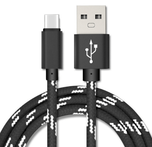 USB-A naar USB-C Kabel van 2 meter voor Smartphone (Opladen en Datasynchronisatie)