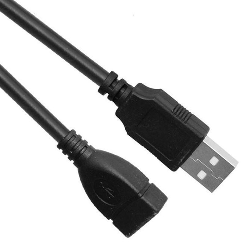 USB-A 2.0 1,5m lange verlengkabel Zwart | USB-A 2.0 Female - USB-A 2.0 Male