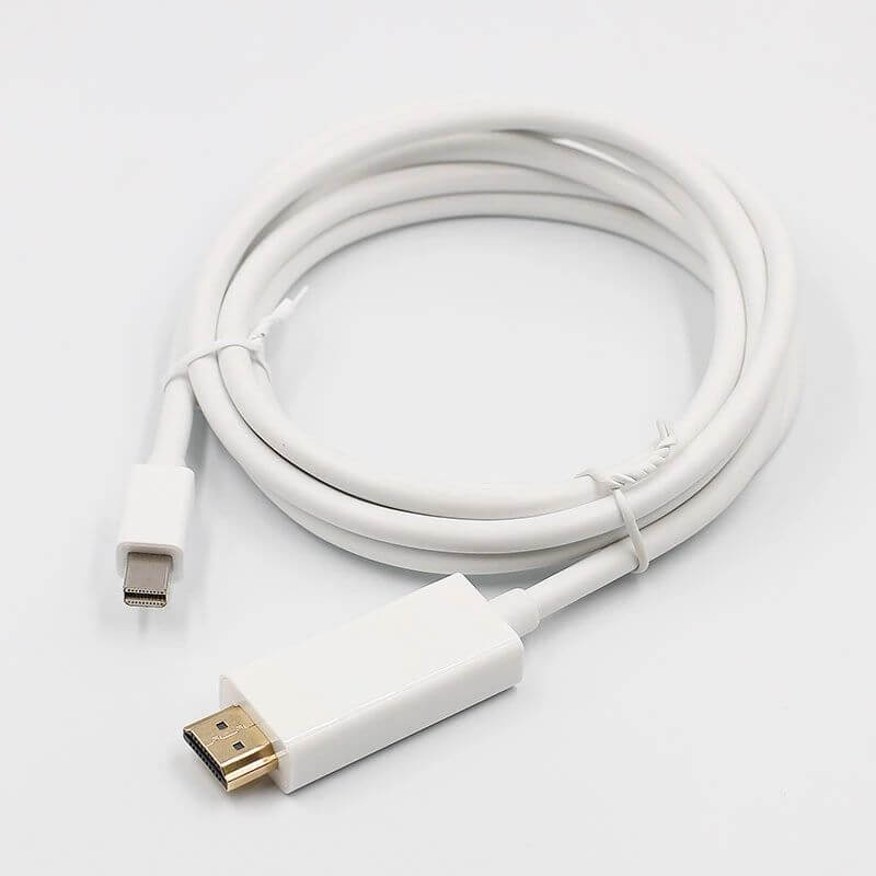 Mini-DP 1.2 naar HDMI Adapter kabel 1.8 meter Wit